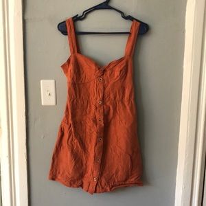 Maeve by Anthropologie terracotta tie-back dress, size S.
